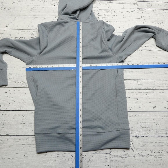 Lululemon Hoodie Womens Small Gray ThermoGrid Pullover Athletic Tech Long Sleeve - Picture 5 of 7